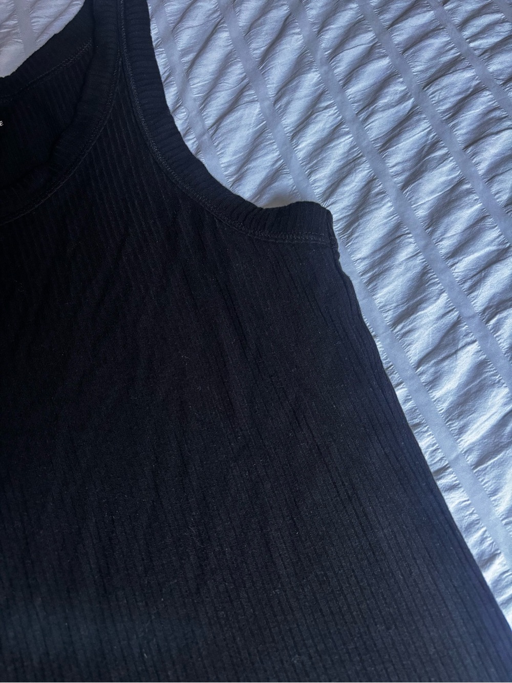 American Eagle Soft and Sexy Black Ribbed Tank Top. Fits s/m - Picture 3 of 5